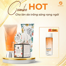 [Tặng 01 Tẩy Trang] Combo Hot Hit Kem Chống Nắng Hera + Kem Body+Ủ Trắng