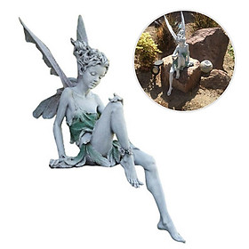 Fairy Tale Statue Fairy Statue Garden Ornament Durable Resin Craft Landscaping Yard outdoor indoor Decor accessories