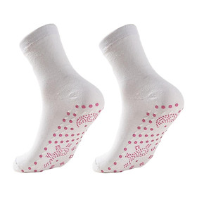 Two Pairs Self Heating Socks Heat Insulated Warm Foot for Hiking