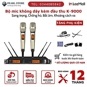Mua { Mẫu  Mới Nhất Hiện Nay} Micro Không Dây Siêu Rẻ   Bộ 2 mic KAW  K900 KÈM ĐẦU THU Chống Hú Rít Âm Thanh Cực Tốt