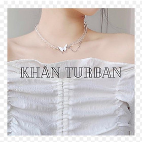 Vòng cổ xinh hình bướm - choker trong suốt