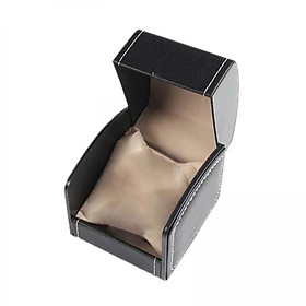 5xClassic PU Leather Watch Case Display Holder Organizer Jewelry Box Black