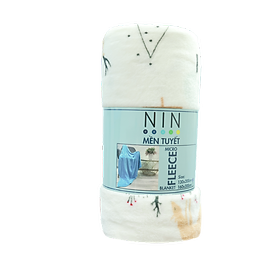 Mua Mền tuyết NIN House hoa văn Lovely Deer In Mountain Autumn 1m3x2m  1m6x2m sợi microfiber cực kỳ ấm  mịn màng fleece blanket dùng văn phòng  xe hơi  máy bay - 1m6x2m