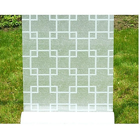 Mua 5M Giấy Dán Kính Họa Tiết ô vuông trắng không cần keo - khổ 0.45m - DK048