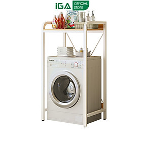 Kệ máy giặt thông minh khung thép chống ghỉ phủ sơn tĩnh điện thương hiệu IGA - GM115