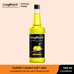 Siro Chanh Mật Ong - LongBeach Lemon With Honey Flavoured Syrup 740 ml