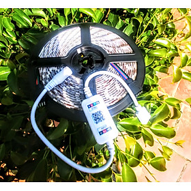 Mua COMBO 1 CUỘN DÂY LED NHIỀU MÀU DÀI 5M + 1 BỘ ĐIỀU KHIỂN DÂY LED TỪ XA QUA ĐIỆN THOẠI TRANG TRÍ CỰC ĐẸP HÀNG CHUẨN