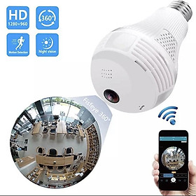 Mua Camera YOOSEE WIFI Tích Hợp Bóng Đèn Led Sáng Quan Sát Toàn Cảnh 360° Không Có Góc Khuất Kèm Thẻ Nhớ 64GB CHÍNH HÃNG