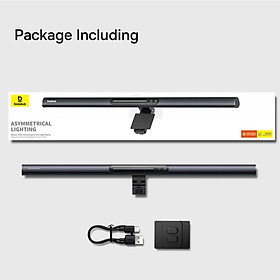 Đèn treo màn hình Baseus i-wok 3 Series Asymmetric Light Source Magnetic Screen Hanging Light (Ra > 95) - Hàng chính hãng