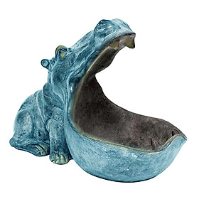 Hippopotamus Decor Hippo Sculptures Animal Figurines Statues Gift Present Home Decor