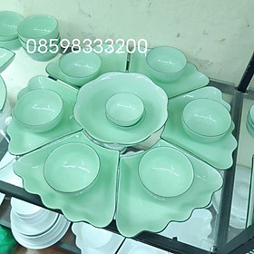 Mua Bộ bát đĩa hoa mặt trời ĐK 48cm. Cỡ vừa xinh. Hàng sứ Bát Tràng