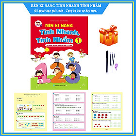 Download sách Rèn kĩ năng Tính nhanh - Bí quyết học giỏi toán cho trẻ 5-7 tuổi - Tặng bộ bút tự bay mực