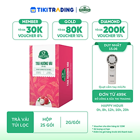 Trà Vải túi lọc 2g x 25 gói Phúc Long