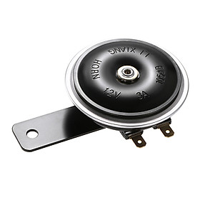 3" Mini Super Loud Universal Electric Metal Horn Waterproof 12V 105db Motorcycle Black horn