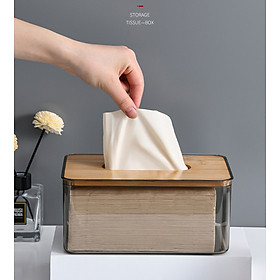Mua Hộp khăn giấy nắp gỗ Simple