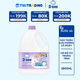 Nước Xả Quần Áo Cho Bé D-nee - Chai 2800ml (Tím)