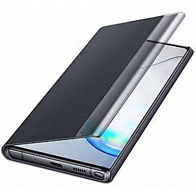 Bao da Clear View cho Samsung Galaxy note 10 màu trắng - hàng nhập khẩu