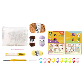 Crochet Craft Set Make Your Own Toy Crochet Starter  for Kid Adults Gift