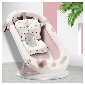 Thau tắm/Chậu tắm gấp gọn 9BABY size lớn, tiện dụng kèm phao cho bé yêu 9BABY - hàng chính hãng