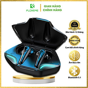 Mua Tai Nghe Gaming bluetooth 5.0 FLOVEME Apro 366   độ trễ cực thấp khi chơi game  Bass mạnh mẽ  tai nghe game thủ không dây - Hàng chính hãng