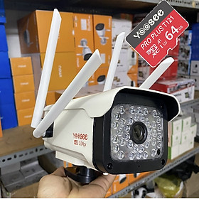 Mua Tặng thẻ xịn 64 -CAMERA YOOSEE THÂN XOAY NGOÀI TRỜI 5.0 MPX 4 RÂU BẮT SÓNG KHỎE HÌNH ẢNH SẮC NÉT  XEM ĐÊM CÓ MÀU -HÀNG NHẬP KHẨU