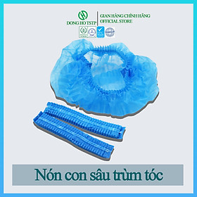 Mua Túi 100 cái Nón lưới vải không dệt trùm tóc - Nón bảo hộ lao động