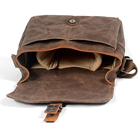 Hình ảnh sách New Professional Outdoor Photography Bag Waterproof Oil Wax Canvas Camera Bag Shoulder Bag