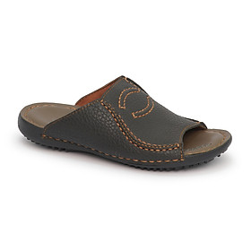 Dép da nam đế cao 2cm mã HNDEDA2F784