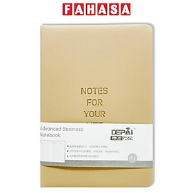 Sổ Bìa Da A5 - Kẻ Ngang - 200 Trang 100gsm - Depai 25-80 - Màu Xanh Ngọc