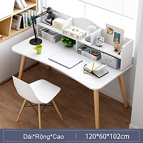 Mua Bàn làm việc  bàn học có nhiều hộc tủ chất liệu gỗ MDF cao cấp  chân gỗ tự nhiên phong cách Bắc Âu