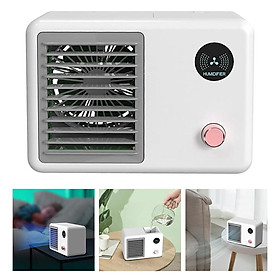 Personal Air Cooler, 3-in-1 Silent Retro Portable Mini Air Conditioner, 400ml Evaporative Air Cooler Humidifier Purifier with 7 Colors LED