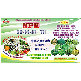 Mua PHÂN BÓN TƯỚI PHUN   TƯỚI NHỎ GIỌT  RẢI GỐC -   NPK 30-10-10  TE   LỚN LÁ   TO LÁ  LỚN TRÁI