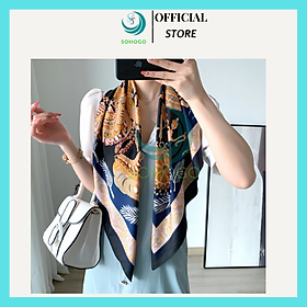 [VIDEO]- Khăn choàng cổ lụa cao cấp 90x90cm, phong cách sang trọng- Quà tặng ý nghĩa cho phái đẹp- CHỌN MẪU