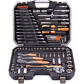 Bộ Dụng Cụ HARDEN 132 Dụng Cụ Chi Tiết Bằng Thép Cao Cấp CRV Tiêu Chuẩn Châu Âu - Hộp Nhựa Nguyên Chất, Chịu Được Va Đập , Độ Bền Cao, Dễ Dàng Sử Dụng Di Chuyển - 48x38x12 - Hàng Chính Hãng HARDEN