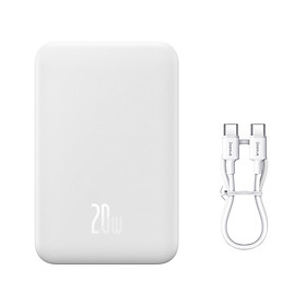 Mua Pin Dự Phòng Không Dây Tích Hợp Nam Châm OS-Baseus Magnetic Mini Wireless Fast Charge Power Bank 20000mAh 20W (Kèm cáp C to C  20V/3A  30cm) (Hàng chính hãng)