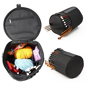 Knitting Bag Yarn Storage Organizer Large Tote Zipper Closure Easy to  to Clean Crochet Tote Sewing Tools