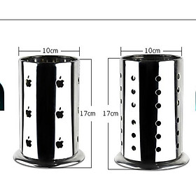 Mua Ống đựng đũa bằng thép hình Apple  tròn to - 10095