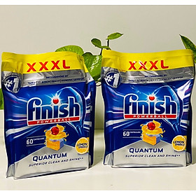 Finish quantum viên rửa chén bát cao cấp chuyên dùng cho máy ( 120 viên )