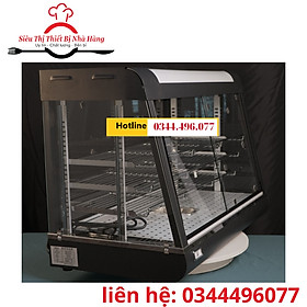 Mua tủ giữ nóng thực phẩm chiên rán kính vuông   tủ giữ nóng gà rán KFC- khoai tây chiên cao cấp .