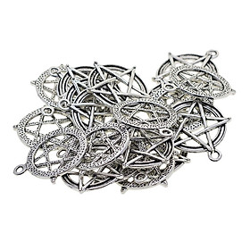 Wholesale 20Pcs Tibetan Silver Five-pointed Stars   Knot Charms Pendant