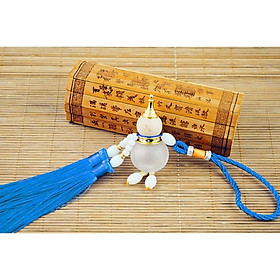 Combo 100 Bình đựng tinh dầu hình Hồ lô phong thủy treo xe, treo phòng màu đỏ