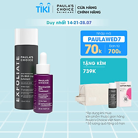 Bộ đôi se khít lỗ chân lông Paula's Choice Clinical Niacinamide 20% , Skin Perfecting 2% BHA Liquid Mã 8030.2010