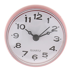 Suction Wall Clock for Bathroom Shower Clock  Large Number Clock-White