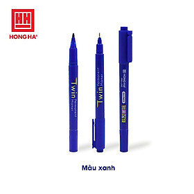 Bút lông dầu không xóa được gx-pm02, 2 đầu bút - hồng hà 6669