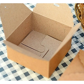 12pcs Brown Blank Kraft Paper Boxes Wedding Party Favours Candy Gift Box