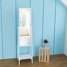 Mua GƯƠNG KỆ ĐỨNG KHUNG GỖ - MIRROR SHELF - T
