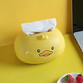 Mua Hộp đựng giấy ăn vịt vàng siêu cute Khay đựng giấy ăn Kệ để bàn mini Hộp khăn giấy để bàn tiện ích Đồ để giấy ăn VITO