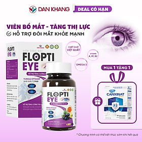Viên sáng mắt giảm khô mắt, mờ mắt, mỏi mắt, tăng cường thị lực Flopti Eye Dân Khang