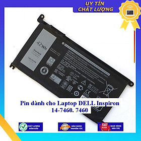 Pin dùng cho Laptop DELL Inspiron 14-7460 7460 - Hàng Nhập Khẩu New Seal