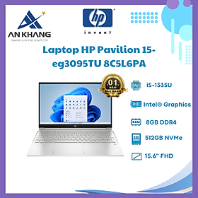 Laptop HP Pavilion 15-eg3095TU 8C5L6PA (i5 1335U/ 8GB/ 512GB SSD/15.6 inch FHD/Win11/ Silver/ Vỏ nhôm) - Hàng Chính Hãng